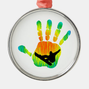 ADORNO METÁLICO PICO 7 DE LA SNOWBOARD