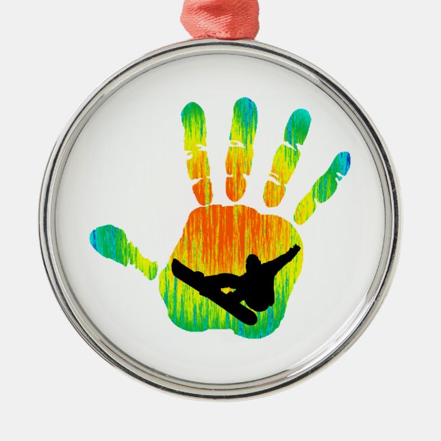 ADORNO METÁLICO PICO 7 DE LA SNOWBOARD (Frente)