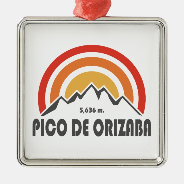Adorno Metálico Pico de Orizaba México (Frente)