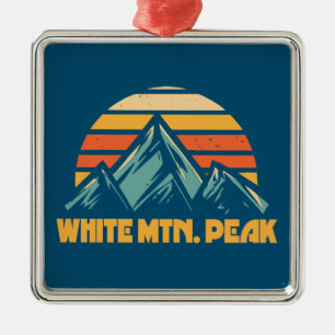 Adorno Metálico Pico White Mountain California Retro Turquesa