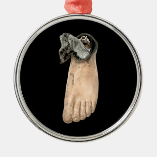 Adorno Metálico Pie falso