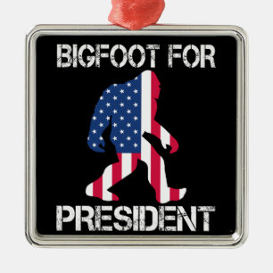 Adorno Metálico Pie Grande Para El Presidente Funny Bigfoot
