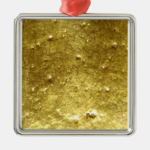 Adorno Metálico Piedra de oro
