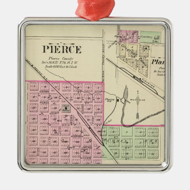 Adorno Metálico Pierce, Nebraska (Frente)