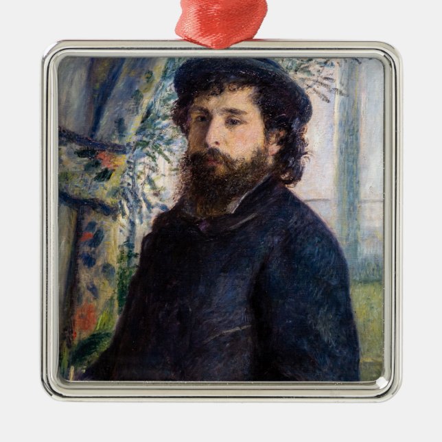 Adorno Metálico Pierre Auguste Renoir - Retrato de Claude Monet (Frente)