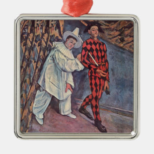 Adorno Metálico Pierrot and Harlequin
