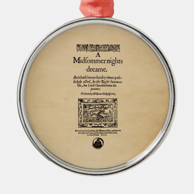 Adorno Metálico Pieza delantera a un barrio de ensueño de las noch (Frente)