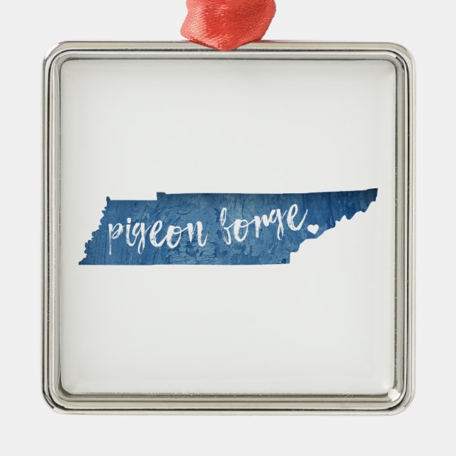 Adorno Metálico Pigeon Forge Tennessee Grain (Frente)