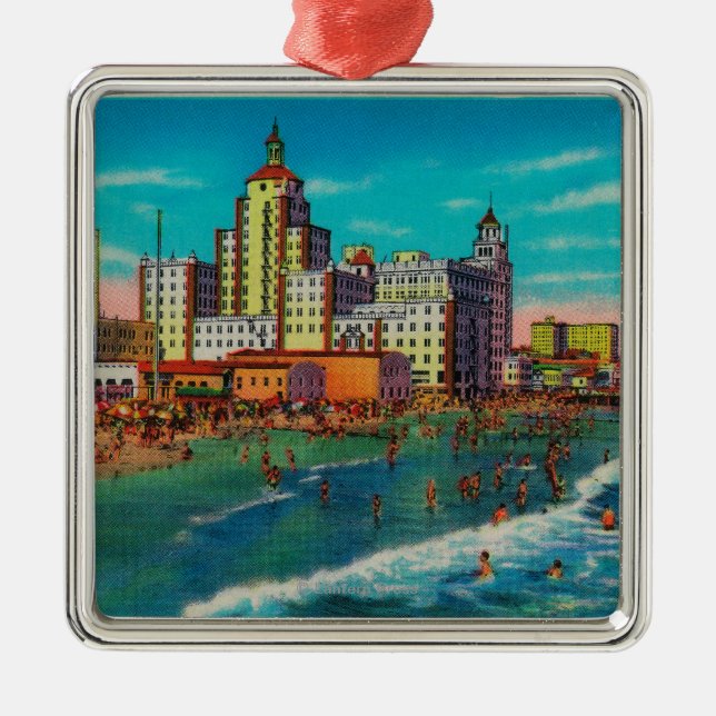 Adorno Metálico Pike delantero y playa de baño, Long Beach (Frente)