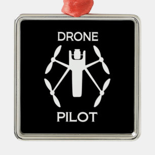 Adorno Metálico Piloto de drones de clases