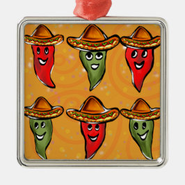 Adorno Metálico Pimientos del Cinco de Mayo