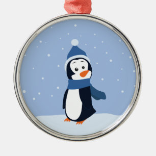 Adorno Metálico Pingüino