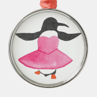 Adorno Metálico Pingüino del ballet