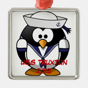 ADORNO METÁLICO PINGÜINO DEL BEBÉ DE TRUXTUN