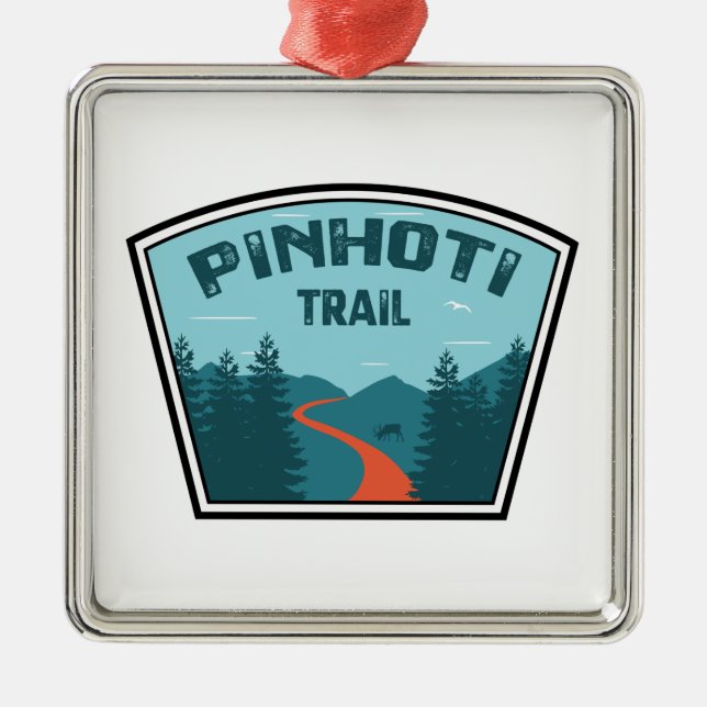 Adorno Metálico Pinhoti Trail Alabama Georgia (Frente)