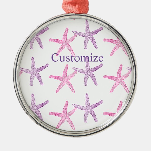Adorno Metálico Pink Purple Starfish Thunder_Cove (Frente)