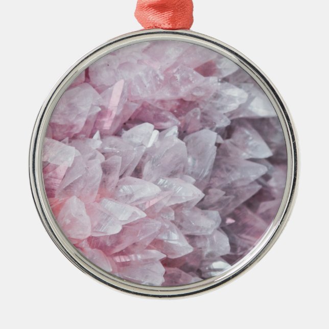 Adorno Metálico Pink Quartz Mind Body Spirit Energy (Frente)