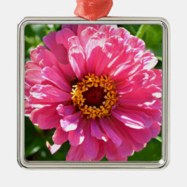 Adorno Metálico Pink Zinnia