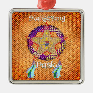 Adorno Metálico Pinoy Navidades Parol Banig Lantern