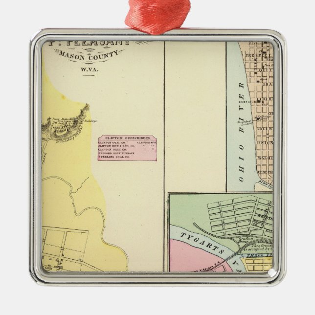 Adorno Metálico Pinta agradable, Virginia Occidental (Frente)