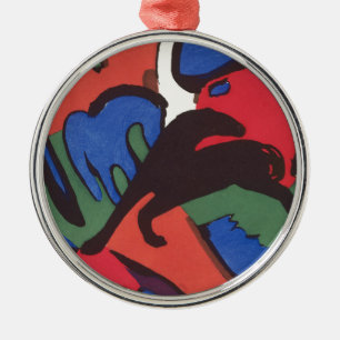 Adorno Metálico Pintado Wassily Kandinsky Franz Marc Blue Rider