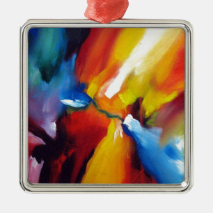 Adorno Metálico Pintura abstracta de expresionismo