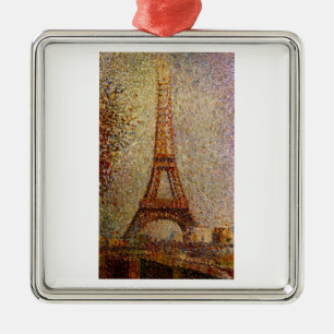 Adorno Metálico Pintura de Georges Seurat: La Torre Eiffel (1889)