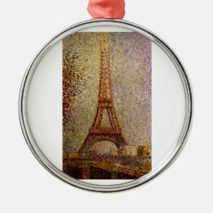 Adorno Metálico Pintura de Georges Seurat: La Torre Eiffel (1889)
