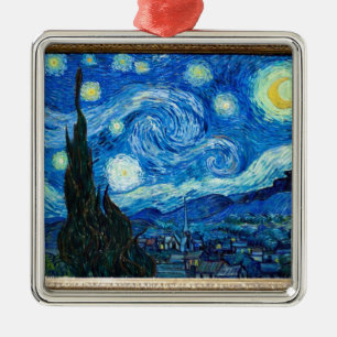 Adorno Metálico Pintura de la noche estrellada del pintor Vincent