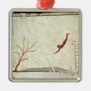 Adorno Metálico Pintura de la tumba del buceador del sur