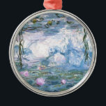 Adorno Metálico Pintura de nenúfares impresionistas de Claude Mone<br><div class="desc">Pintura impresionista de paisajes de Claude Monet - Clásicos Obras Maestras - La impresionante serie de pinturas de Claude Monet - Impresionante pintura de nenúfares de río Claude Monet</div>