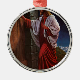 Adorno Metálico pintura del vintage del Jesucristo de la fe de la