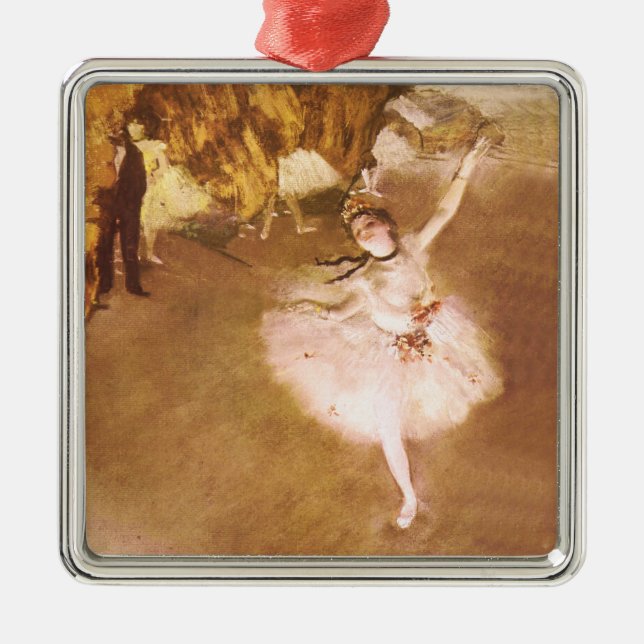 Adorno Metálico Pintura estelar de bailarina de ballet Degas (Frente)