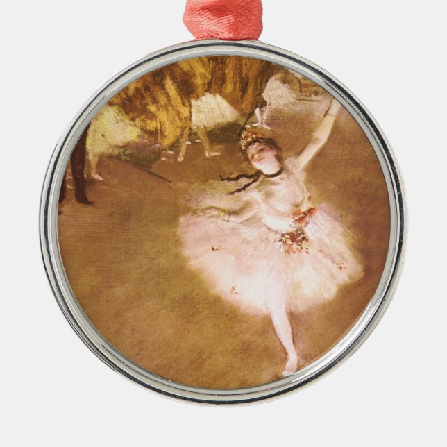 Adorno Metálico Pintura estelar de bailarina de ballet Degas (Frente)