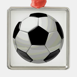 Adorno Metálico Pintura única de fútbol