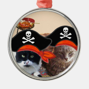 Adorno Metálico PIRATA CATS, habla como el Día del Pirata