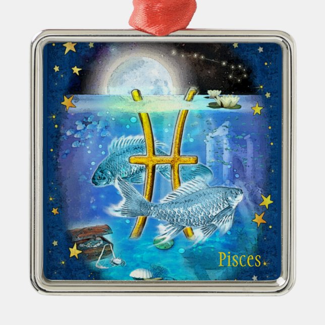 Adorno Metálico Pisces (Frente)