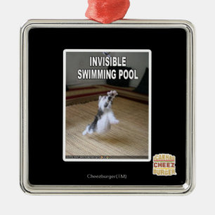 Adorno Metálico Piscina invisible