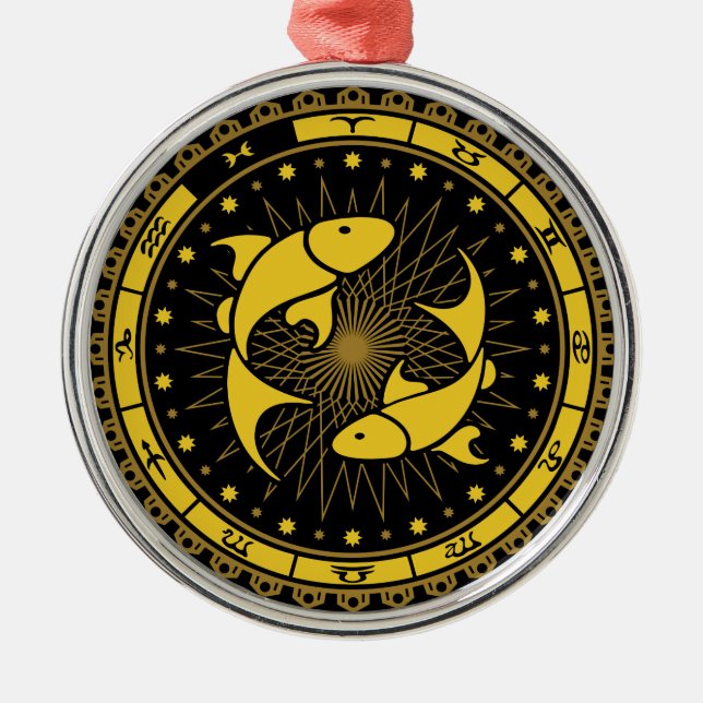 Adorno Metálico Pisos - Rótulo Zodiaco - Símbolo - Horóscopo (Frente)