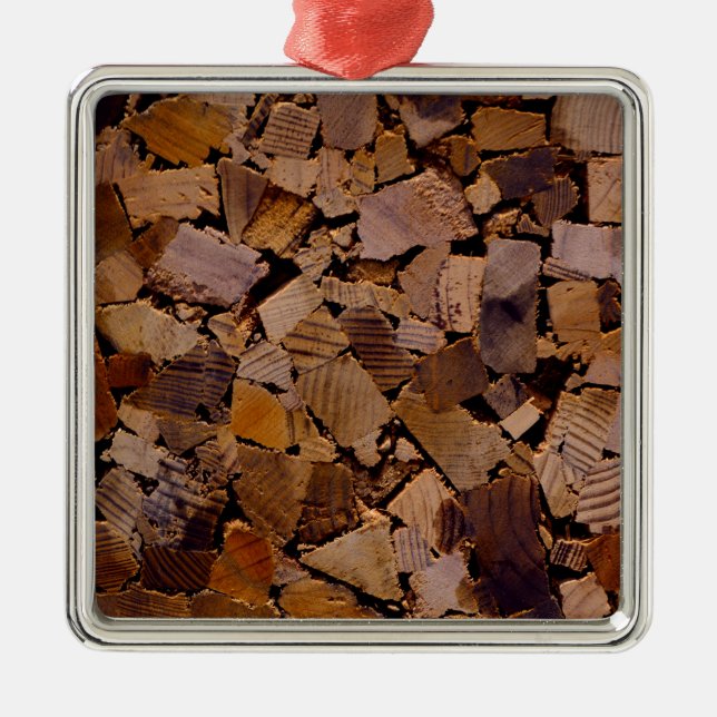 Adorno Metálico Pista de madera rústica de madera grano patrón de  (Frente)