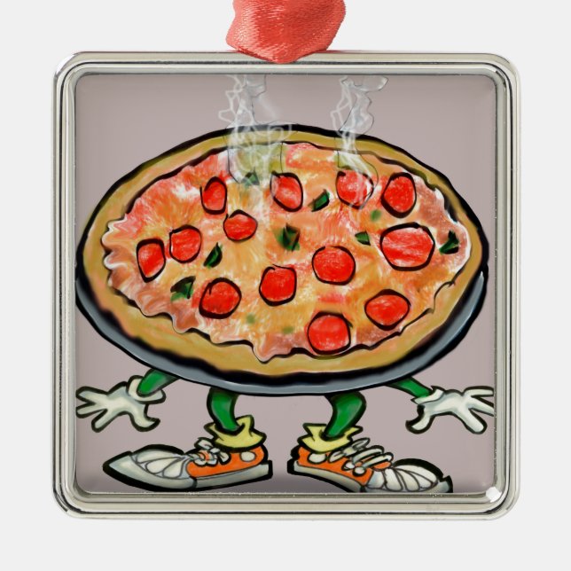 Adorno Metálico Pizza (Frente)