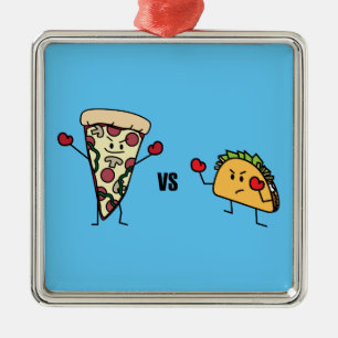 Adorno Metálico Pizza de salchichones CONTRA el Taco: Mexicano