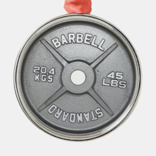 Adorno Metálico Placa del Barbell