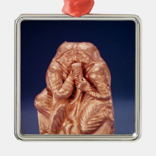 Adorno Metálico Placa que representa dos Scythians que comparte