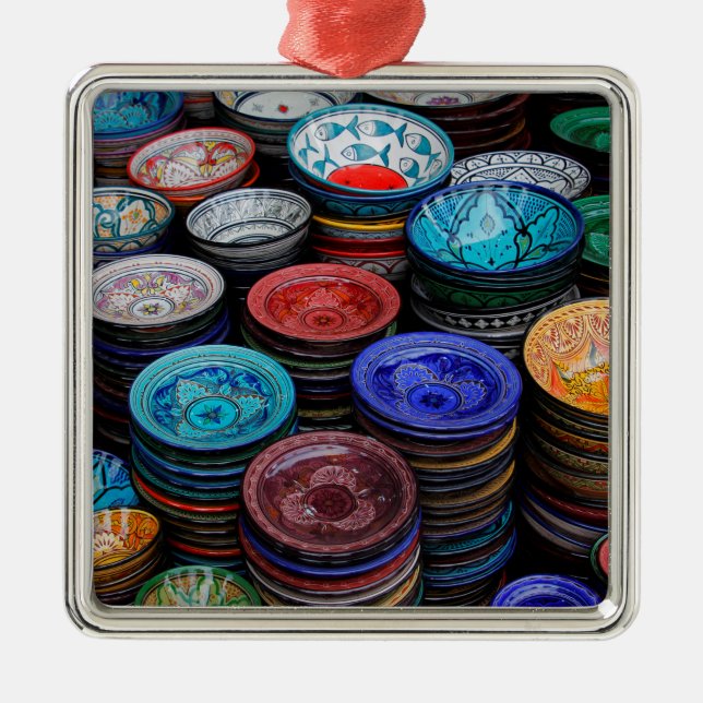 Adorno Metálico Placas marroquíes en el mercado (Frente)