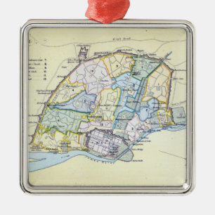 Adorno Metálico Plan de Delhi 1857-58, grabado por Guyot y
