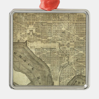 Adorno Metálico Plan de la ciudad de Washington