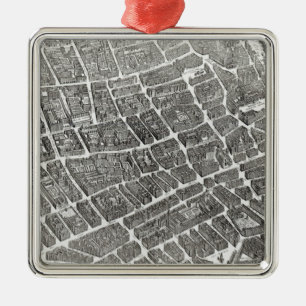 Adorno Metálico Plan de París, conocido como el "Plan de Turgot"