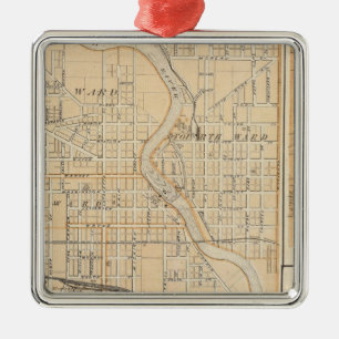 Adorno Metálico Plan de South Bend con Mishawaka