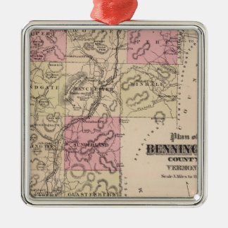 Adorno Metálico Plan del condado de Bennington, Vermont